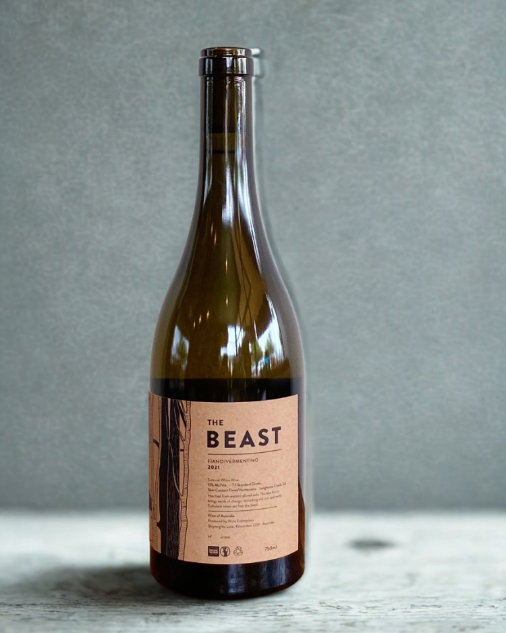 The Beast skin contact vermentino - orange wine- from sunday winemakers